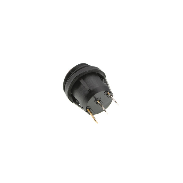 Кнопка KCD1-2 (250V, 6A) 3 контакта, с защитой, красная