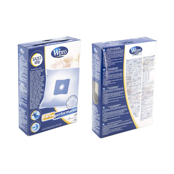 Набор мешков Wpro SA257-MW (4 шт + фильтр) - 481281718604