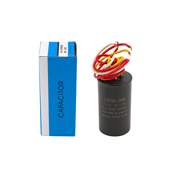 Конденсатор CBB60 5+3 мкФ, 450V двойной (Leon One)