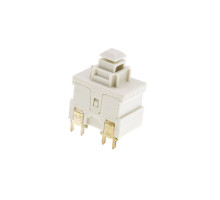 Кнопка пылесоса Zelmer (Signal Lux L5.1H.8) белая, под пайку - 07.0430 / 00631381 / 00632239