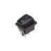 Кнопка KCD4 (250V, 16A) на 4 контакта, с защитой, черная