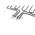 ТЭН для духовки Beko, Blomberg, 1500W+2000W, верхний (Sanal 115 112 0080 4417) - 262100004