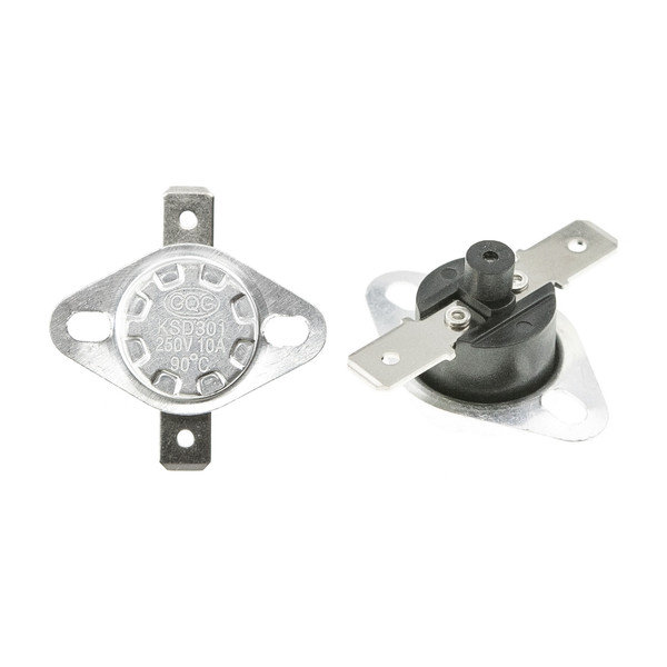 Термореле KSD 301 (90°C 10A, 250V) с кнопкой