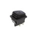Кнопка KCD4 (250V, 16A) на 4 контакта, с защитой, черная