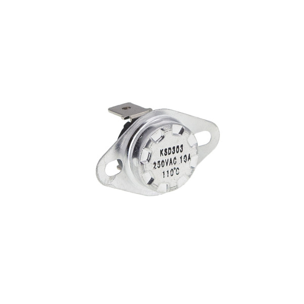 Термореле KSD 301 / KSD 303 (110°C 10A, 250V), с кнопкой, ножки вниз