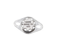 Термореле KSD 301 / KSD 303 (105°C 10A, 250V), с кнопкой, ножки вниз