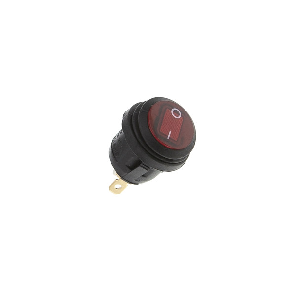 Кнопка KCD1-2 (250V, 6A) 3 контакта, с защитой, красная