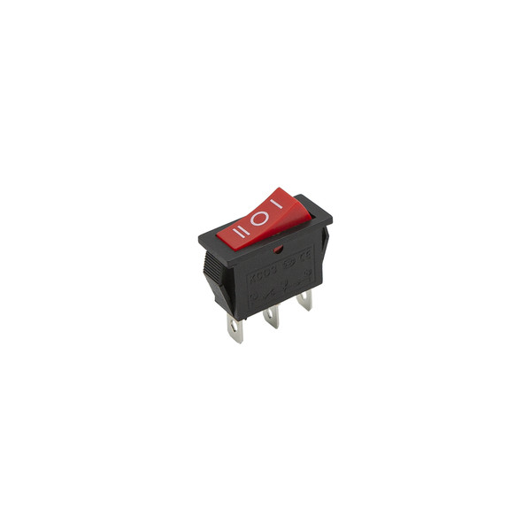 Кнопка KCD3 (250V, 15A) красная, 3 позиции, 3 контакта