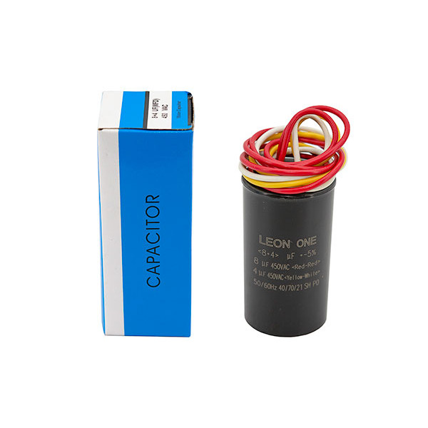 Конденсатор CBB60 8+4 мкФ, 450V двойной (Leon One)