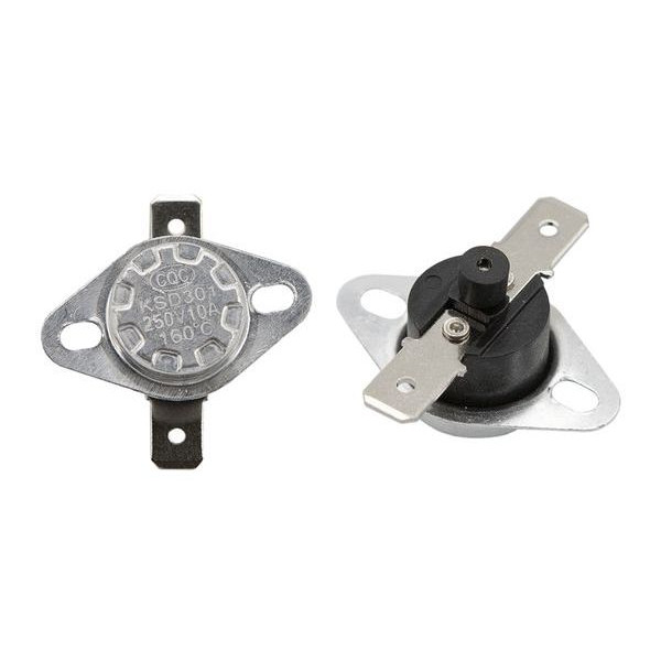 Термореле KSD 301 (160°C 10A, 250V) с кнопкой