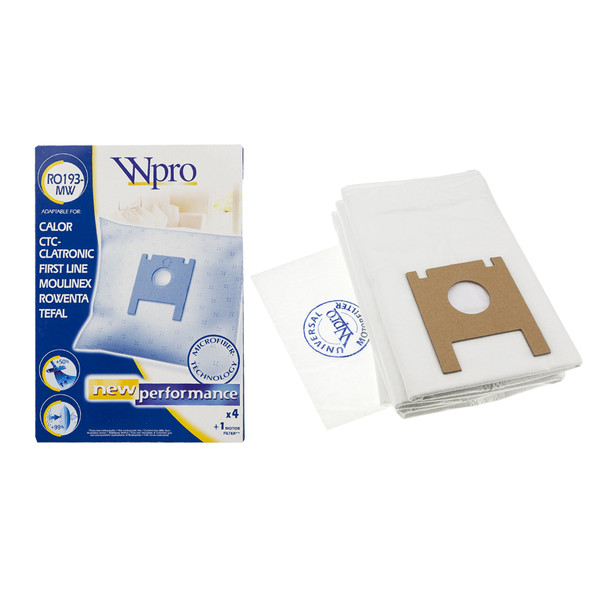 Набор мешков Wpro RO193-MW (4 шт + фильтр) - 481281718606