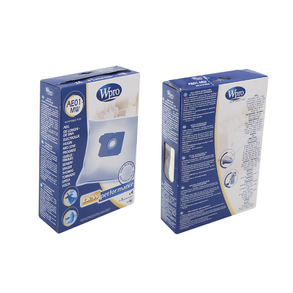 Набор мешков Wpro AE01-MW (4 шт + фильтр) - 481281718608