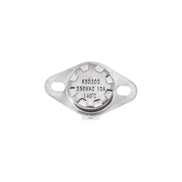 Термореле KSD 301 / KSD 303 (140°C 10A, 250V), с кнопкой, ножки вниз