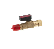 Кран 'богдан' 1/8'' (1/4" SAE) под фреоновый баллон R-134a / R-600a с клапаном