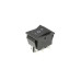 Кнопка KCD4 (250V, 15A) широкая черная, 3 позиции, 6 контактов
