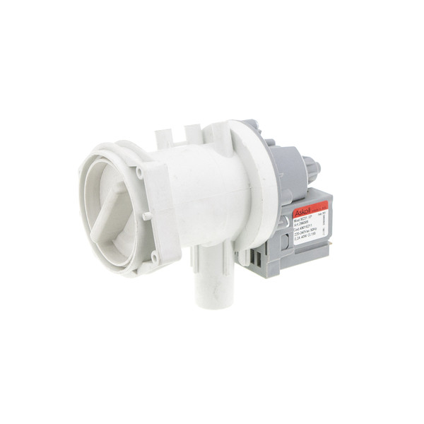 Насос для пральної машини Siemens, Bosch, з патрубком-"переливом" (Askoll 40W) - 00141326 / 00142154 / 00144487 / 163SI12