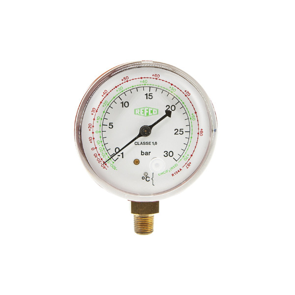 Манометр Refco M2-500-M-R22-R134a, 0-30 бар, красный