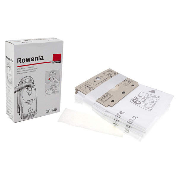 Набір мішків паперових для пилососа Rowenta ZR-745 (6 шт + фільтр)
