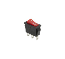 Кнопка KCD3 (250V, 15A) красная, 3 позиции, 3 контакта