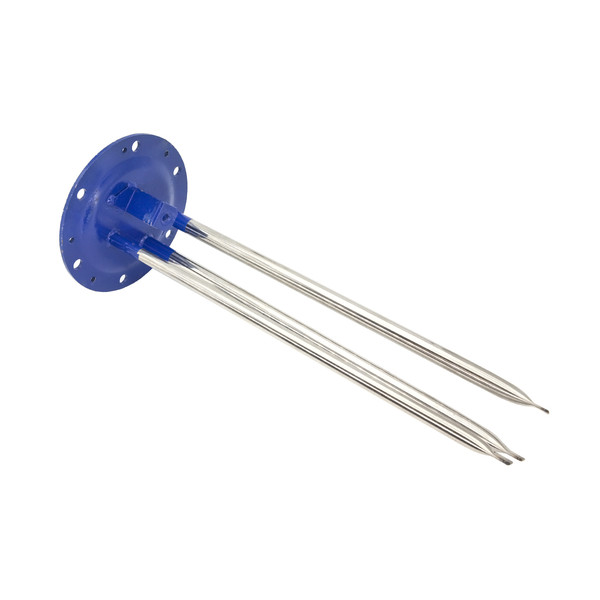 Фланець бойлера Electrolux під сухі ТЕНи (D=165 мм, L=405 / 405 / 395 мм), 6 отворів (11 мм), 4 отвори (5 мм різьба), три трубки