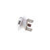 Термореле KSD 301 / KSD 303 (140°C 10A, 250V), с кнопкой, ножки вниз