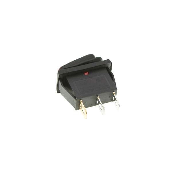 Кнопка KCD3 (250V, 15A) 3 контакта, с защитой, красная