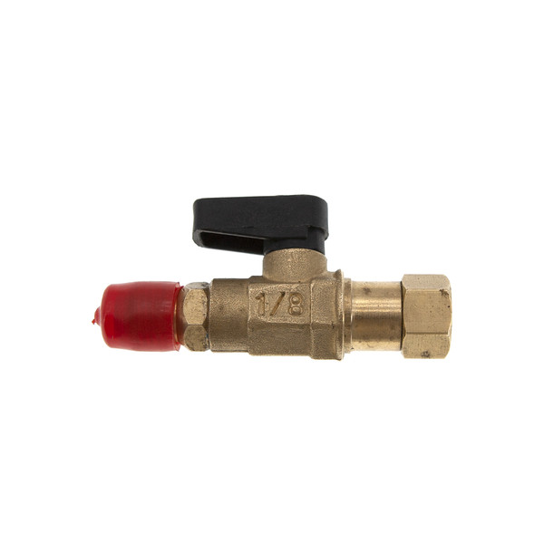 Кран 'богдан' 1/8'' (1/4" SAE) під фреоновий балон R-134a / R-600a з клапаном