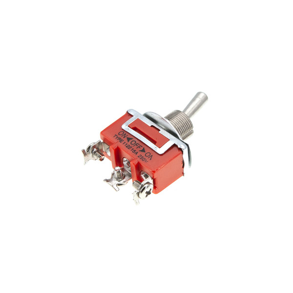 Тумблер 1122 (250V 15A), 3 позиции, 3 контакта под болт