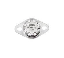 Термореле KSD 301 / KSD 303 (120°C 10A, 250V), с кнопкой, ножки вниз