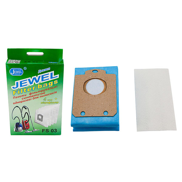 Мішок одноразовий Jewel FS-03 (комплект 4 шт + фільтр)