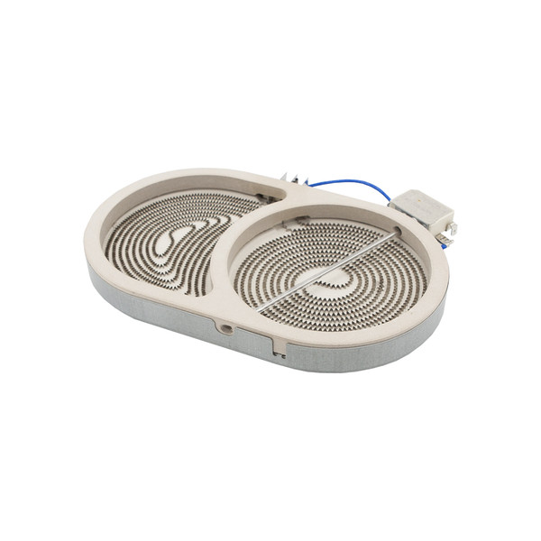 Конфорка двойная для стеклокерамической плиты Whirlpool, 1000W/1800W (Ceika 2702433832 / 400011249882) - 481231018896