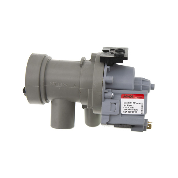 Насос для стиральной машины Whirlpool AWG 052/02 (Plaset 48914/61147, 34W / Askoll M231XP, 40W) - 481936018203 / 481981728889