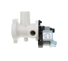 Насос для стиральной машины Ariston, Indesit (Mainox 30W), с патрубком-переливом - C00085617 / C00050334 / 163AR14