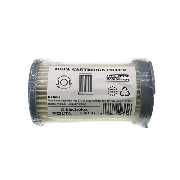 Фільтр HEPA для пилососа Electrolux (H=113 мм) - EF75B / 9001959494