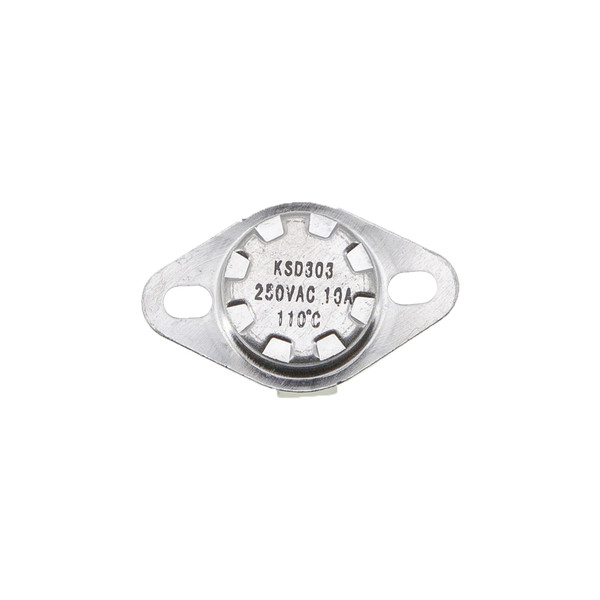 Термореле KSD 301 / KSD 303 (110°C 10A, 250V), с кнопкой, ножки вниз