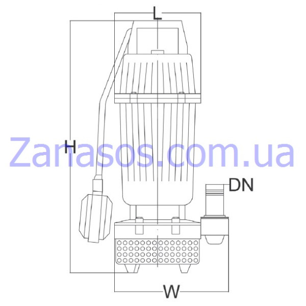 Насос каналізаційний Euroaqua QDX 5-10-0.37