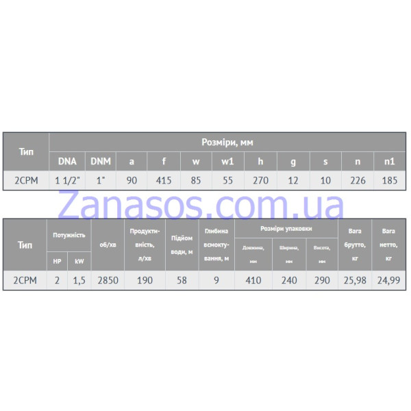 Насос центробежный Euroaqua 2CPm