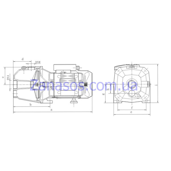 Насос центробежный Euroaqua DP355 (с внешним эжектором)