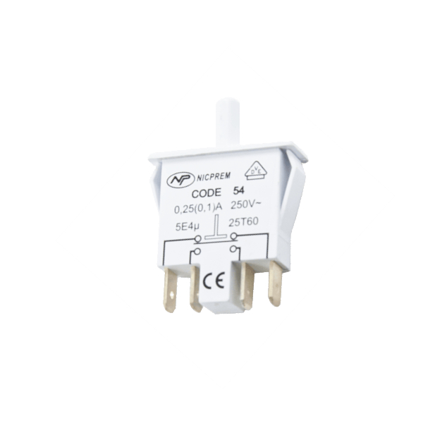 Кнопка холодильника Siemens, Beko, 4 контакта (Nicprem Code 54) - 4220130185