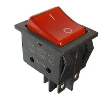 Кнопка Jinghan KCD4 широкая (250V, 25A, 4 контактов)