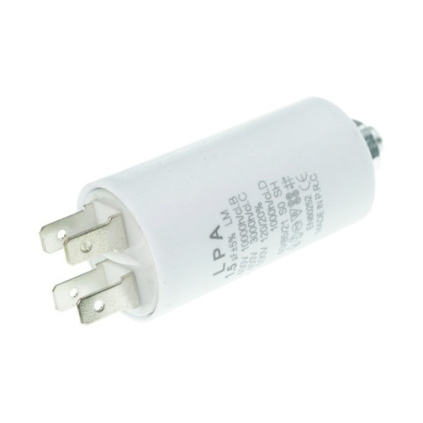 Конденсатор робочий CBB60 1.5 мкФ 450V, с болтом (клеммы)