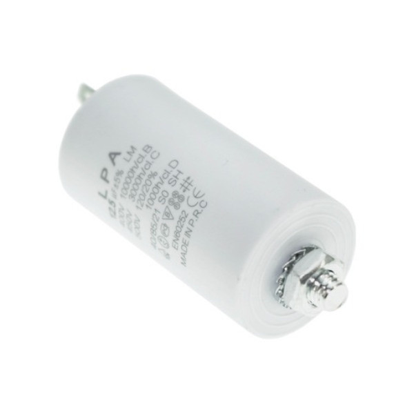 Конденсатор робочий CBB60 12.5 мкФ 450V, с болтом (клеммы)