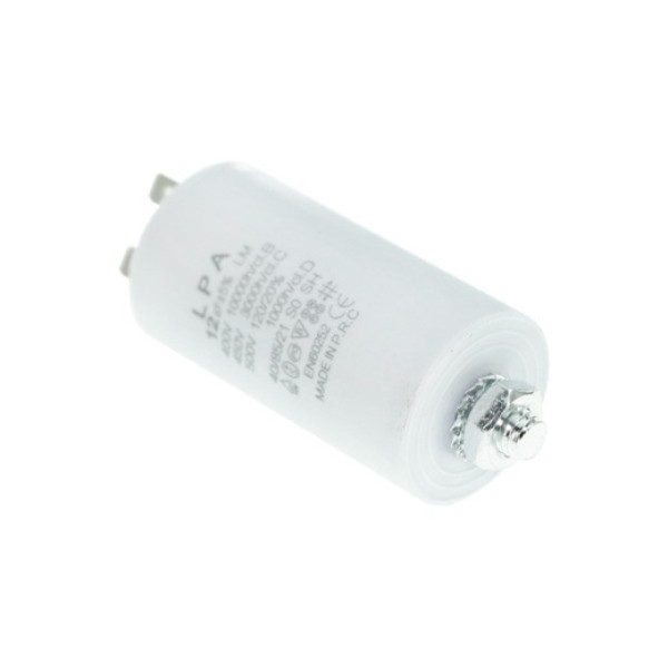 Конденсатор робочий CBB60 12 мкФ 450V, с болтом (клеммы)