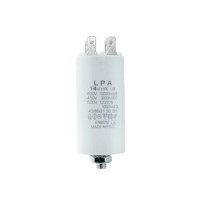 Конденсатор робочий CBB60 14 мкФ 450V, с болтом (клеммы)
