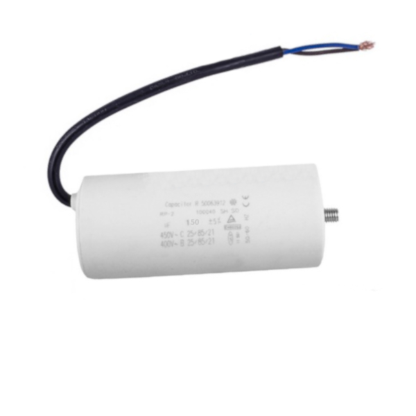 Конденсатор CBB60 150 мкФ 450V (болт+провод)