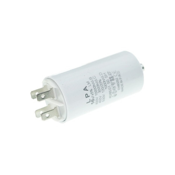 Конденсатор робочий CBB60 16 мкФ 450V, с болтом (клеммы)
