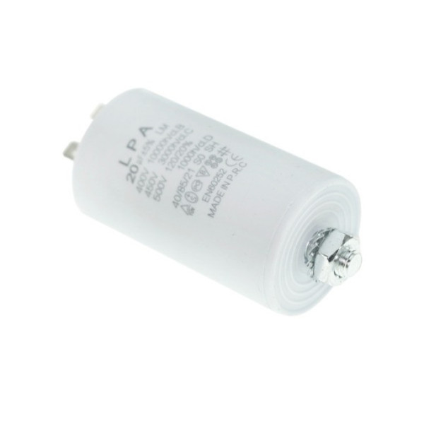 Конденсатор робочий CBB60 20 мкФ 450V, с болтом (клеммы)