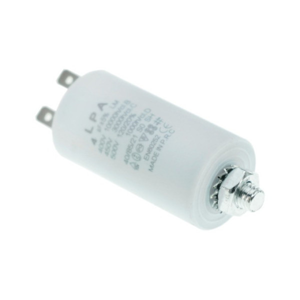 Конденсатор робочий CBB60 4 мкФ 450V, с болтом (клеммы)
