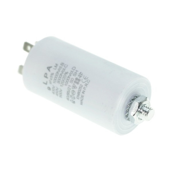 Конденсатор робочий CBB60 9 мкФ 450V, с болтом (клеммы)