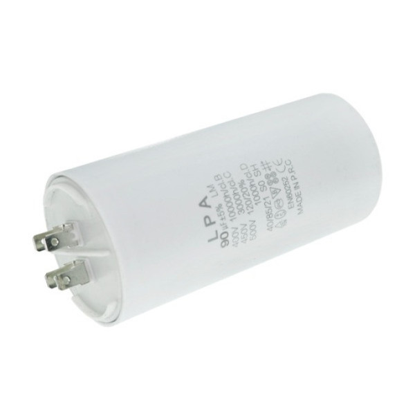 Конденсатор робочий CBB60 90 мкФ 450V, с болтом (клеммы)